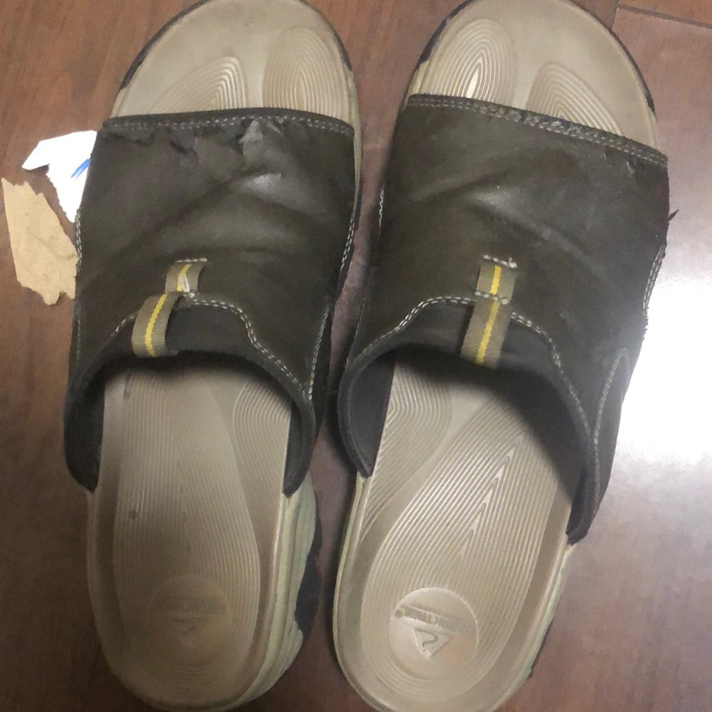 Others Follow Brown Sandals Comfort Slip-On